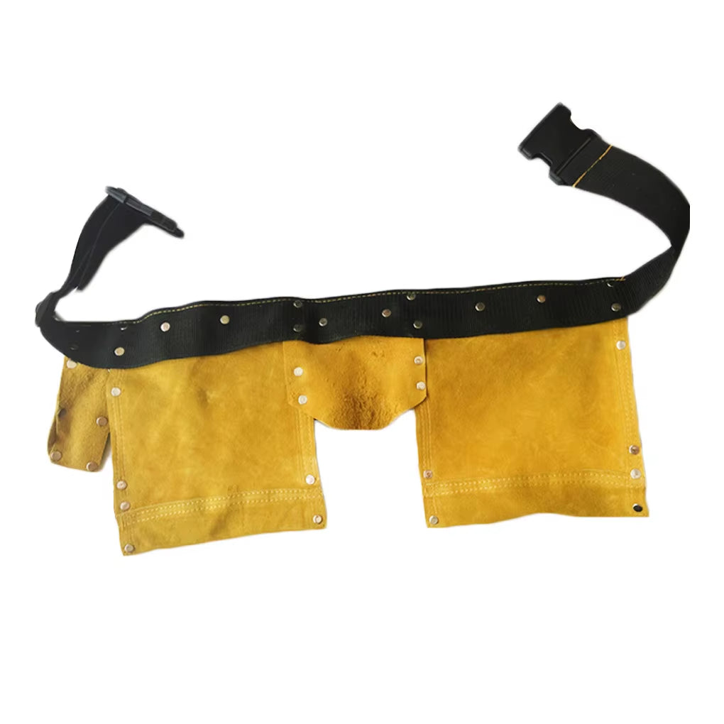 Leather Tool Belt Exquisite Carpenter Construction Quick Release Buckle Kits Electrician Belts Wear-Resistance Work Apron