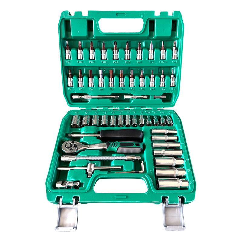 216 Pieces/Set of Mechanical Tool Set, 1/4 "&3/8"&1/2 "Drive 72 Tooth Ratchet, Socket Wrench Set Metric CR-V, Suitable for General Professional Mechanics, Automotive and Home Maintenance