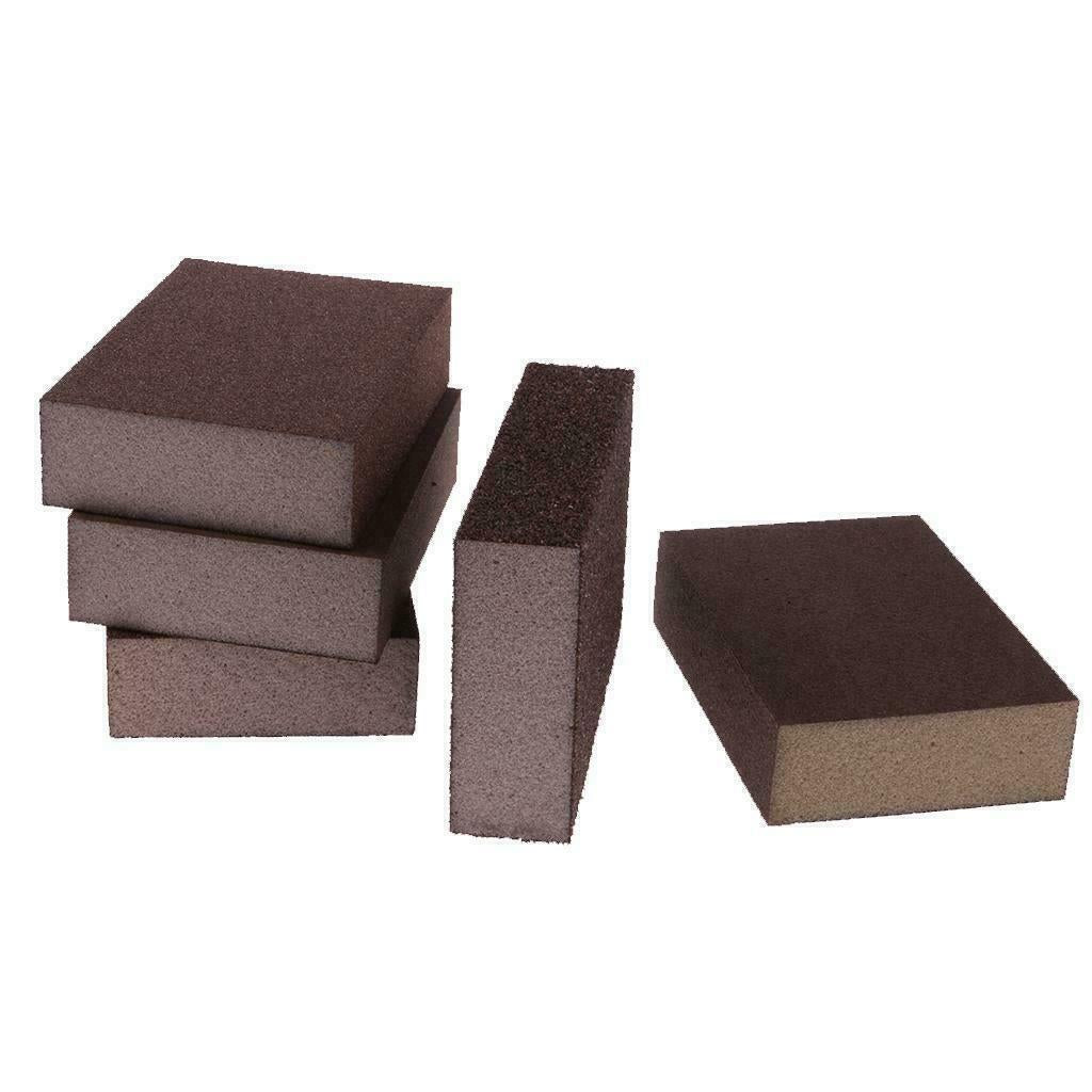 10X Abrasive Flexible Foam Sponge Sandpaper Sanding Blocks Home Decorating DIY