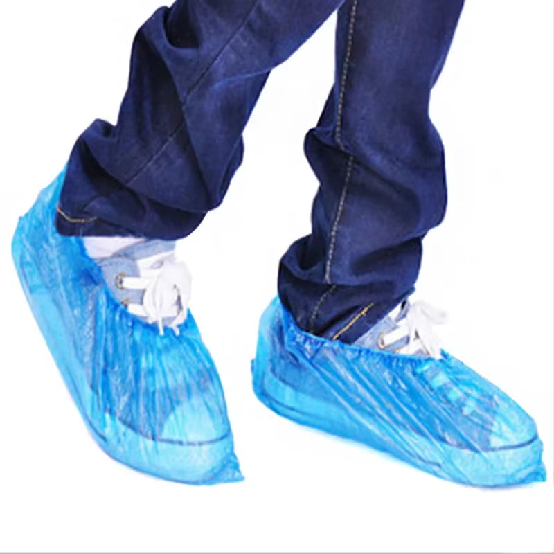 100Pcs Shoe Covers - Disposable Hygienic Boot Cover for Household, Construction, Workplace, Indoor Carpet Floor Protection