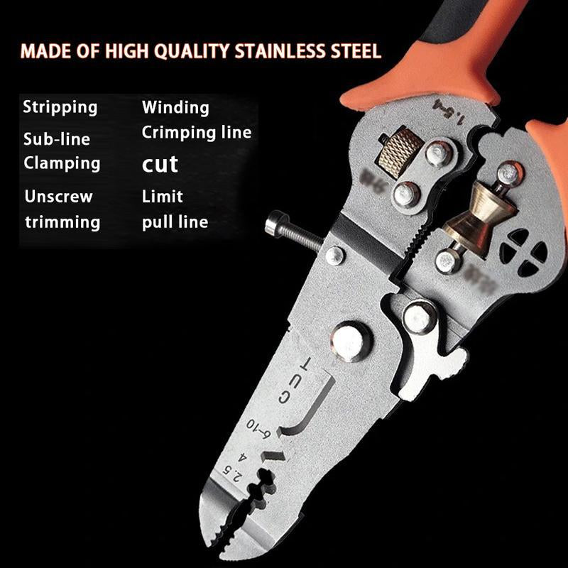 Multifunctional Wire Stripper Tools, Work Equipment for Men, Universal Cable Stripper Tool, Universal Hand Tools Suitable for Daily Use & Electrical Work, Work Equipment for Men