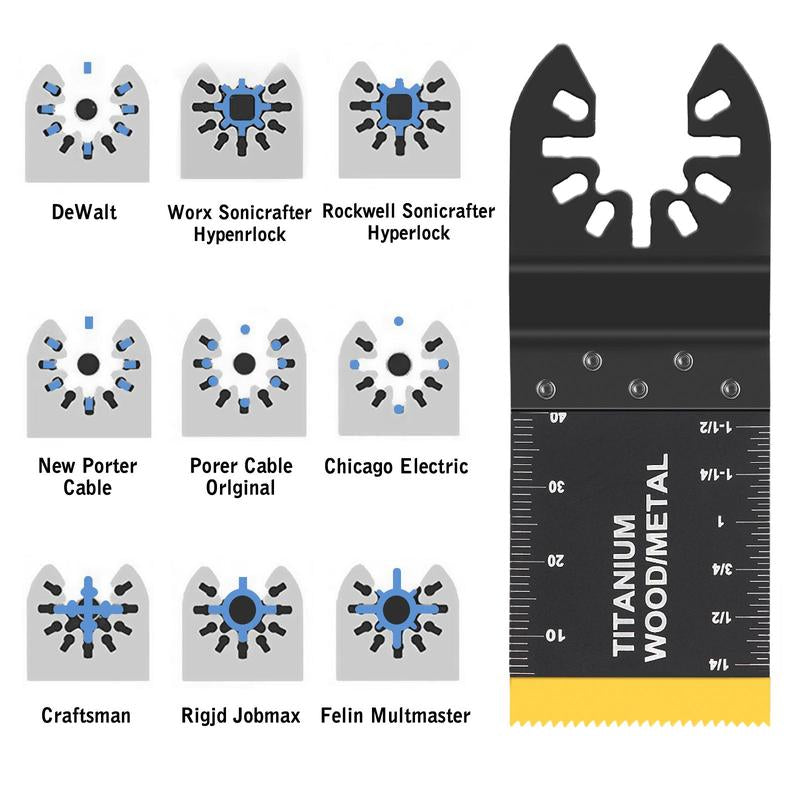 Summer Multi-Functional Cutting Blades Set, Multipurpose Oscillating Saw Blades, Swing Multi-Blades Saw Blades Set, Quick Installation & Removal Tool for Woodworking, Fall Spring Power Tools Accessories, Gift for Girlfriend