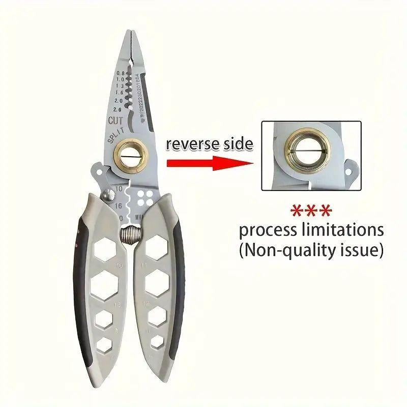 9 in 1 Sharp Cutting & Stripping Pliers Tools, Work Equipment for Men, Cool Mechanic Tools, Multifunctional Labor-Saving Quick Stripping Pliers Tool for Spring, Thick Spring Stripping Pliers for Mechanical Maintenance