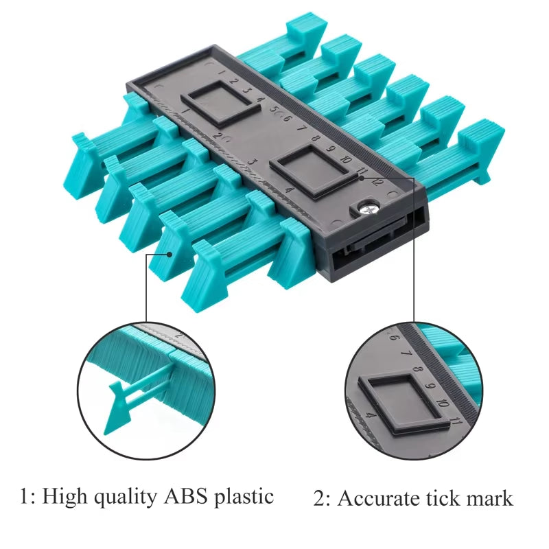 Contour Gauge Cutting Template Measuring Instrument Woodworking Tool Wood Measure Ruler Construction Contour Tool