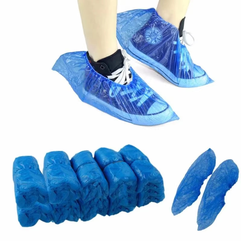 100Pcs Shoe Covers - Disposable Hygienic Boot Cover for Household, Construction, Workplace, Indoor Carpet Floor Protection