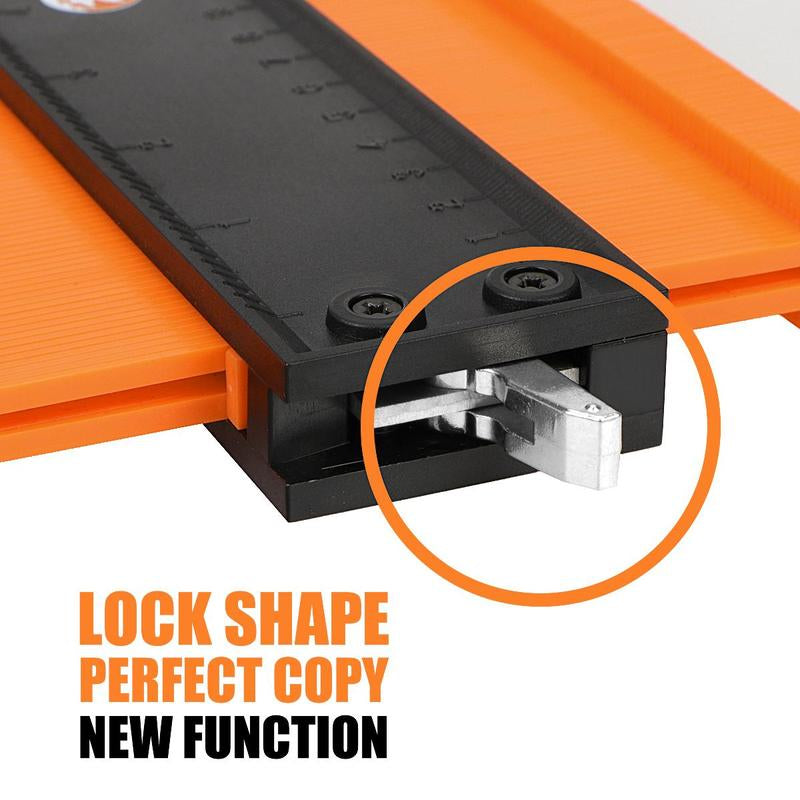 Contour Gauge Profile Tool, Precisely Irregular Shape Duplicator, DIY Construction Wood Marking Tool with Adjustable Lock, Measuring Tool