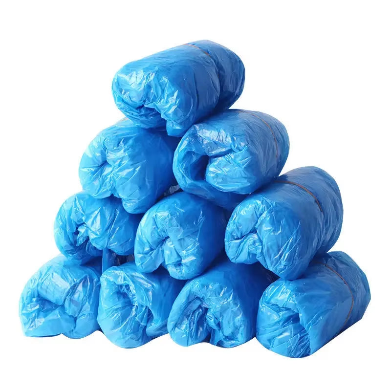 100Pcs Shoe Covers - Disposable Hygienic Boot Cover for Household, Construction, Workplace, Indoor Carpet Floor Protection