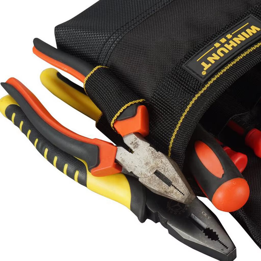 Oxford Pouch Bag Construction Electrician Tool Belt Multi-Pocket for Electrical Electrician Construction Carpenters Framers